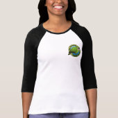 Kakapo Chick Count Ladies 3/4 Sleeve Fitted Raglan