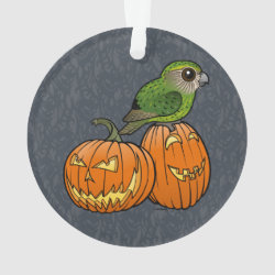 Kakapo Halloween Circle Acrylic Ornament