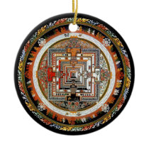 Kalachakra Mandala Christmas Ornament