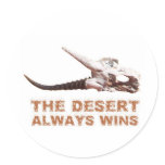 Kalahari desert in Africa: Dead antelope skull stickers