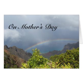 Kalalau Rainbow Mother's Day Card