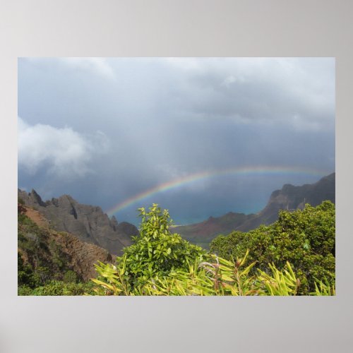 Kalalau Rainbow Poster