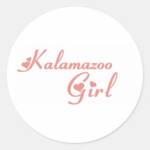 Kalamazoo Girl tee shirts Sticker