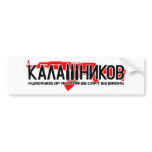 Kalashnikov Ak-47 Bumper Sticker