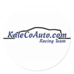 KaleCoAuto Racing Team! Round Stickers