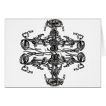 Kaleidescopic Bicycles with Levi G. signature Greeting Cards