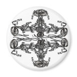 Kaleidescopic Bicycles with Levi G. signature Fridge Magnet