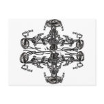 Kaleidescopic Bicycles with Levi G. signature Post Card