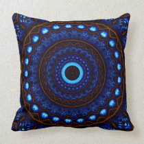 Kaleidoscope 4 abstract (blue) Pillows pillows