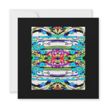 kaleidoscope Abstract Art invitations