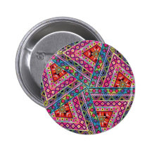 Kaleidoscope Aztec inspired pattern Pins