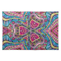 Kaleidoscope Aztec inspired pattern Placemat