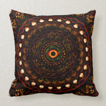 Kaleidoscope eye 4 abstract (brown) Pillow pillows