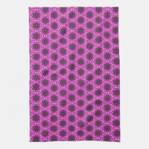 Kaleidoscope flower spot pattern kitchen tea towel american mojo kitchen towels