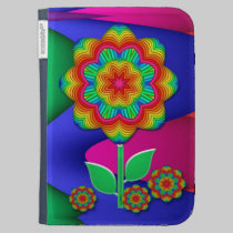 Kaleidoscope flowers with Rainbow caseable cases