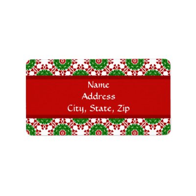 Kaleidoscope for Christmas Custom Address Labels