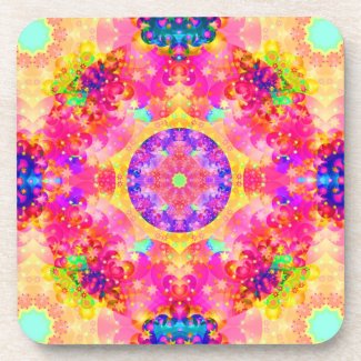 kaleidoscope fractal pink yellow