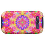 kaleidoscope fractal pink yellow galaxy s3 case
