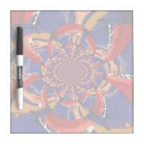 kaleidoscope hand playing red keyboard orange blue dry erase boards
