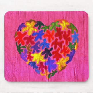 Kaleidoscope Heart mousepad