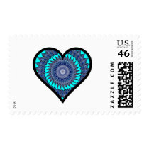 Kaleidoscope Heart postage