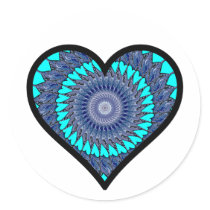 Kaleidoscope Heart stickers by deleas Kaleidoscope Heart stickers