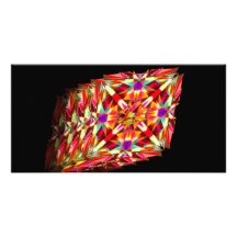 Kaleidoscope in Motion Personalized Photo Card
