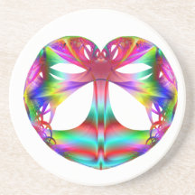 Kaleidoscope of the Heart Coaster