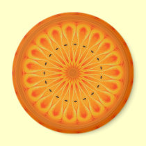 Kaleidoscope orange magnets