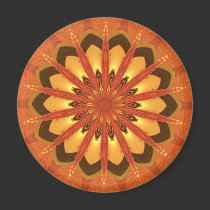 Kaleidoscope orange magnets