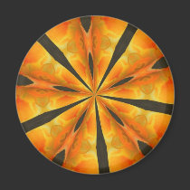 Kaleidoscope orange magnets