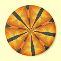 Kaleidoscope orange magnets