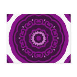 Kaleidoscope purple post cards