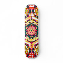 Kaleidoscope & Radial Design: Custom Skateboard