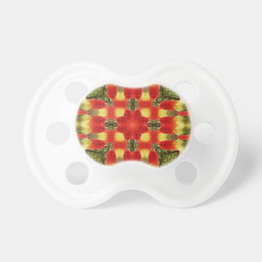 Kaleidoscope Red Hot Pokers Pacifier