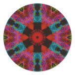 Kaleidoscope round sticker