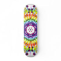 Kaleidoscope & Spiral Design: Custom Skateboard