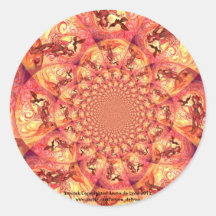 Kaleidoscope Sun Elf Sticker
