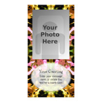 Kaleidoscope Wheel Vertical PhotoCard Template Picture Card