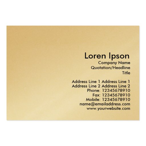 Kaleidoscopic 01 (Gold Card) Business Card Templates (back side)