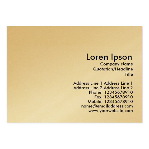 Kaleidoscopic 14 (Gold Card) Business Card Template (back side)