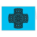 Kaleidoscopic Cross Greeting 1 cards