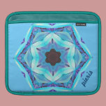 Kaleidoscopic Design - Pieris - blue ipad sleeves