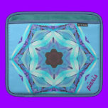 Kaleidoscopic Design - Pieris - blue ipad sleeves