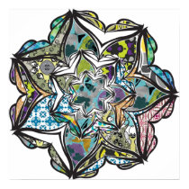 KALEIDOSCOPIC FLOWER posters by LuliCereseto KALEIDOSCOPIC FLOWER posters