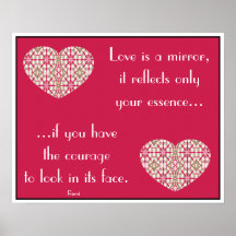 Kaleidoscopic Mandala Heart - Love Poster .4