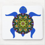 Kaleidoscopic Mandala Turtle Design.8 Mousepad