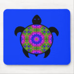 Kaleidoscopic Mandala Turtle Design Mouse Pad