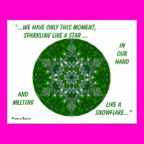 Kaleidoscopic Star Snowflake Poster.1 posters