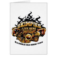 Kalgoorlie Gold Mining town-with skimpies theme Greeting Cards